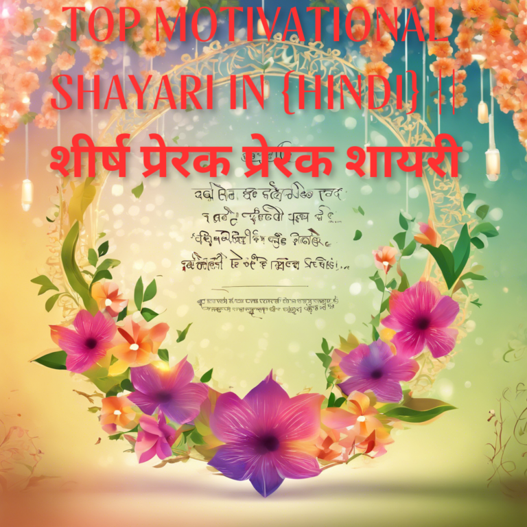 _Top motivational shayari in {hindi} शीर्ष प्रेरक प्रेरक शायरी