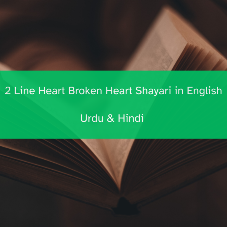 2 Line Heart Broken Heart Shayari in English Urdu & Hindi (1)